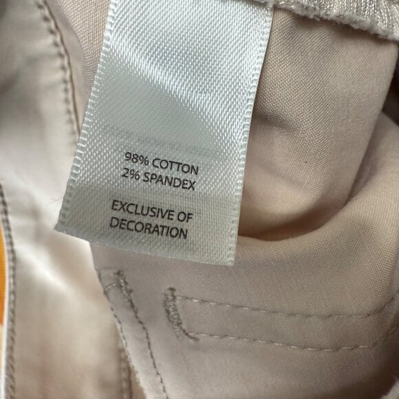 White House Black Market Womens Size 6R Beige Slim Ankle Denim Jeans - Picture 11 of 11